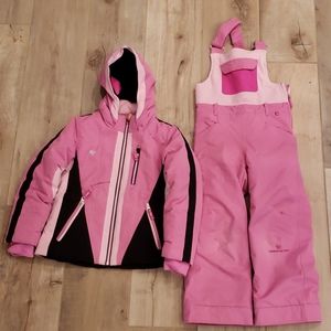 Obermeyer Girls Pink Ski/Snow Coat and Pants